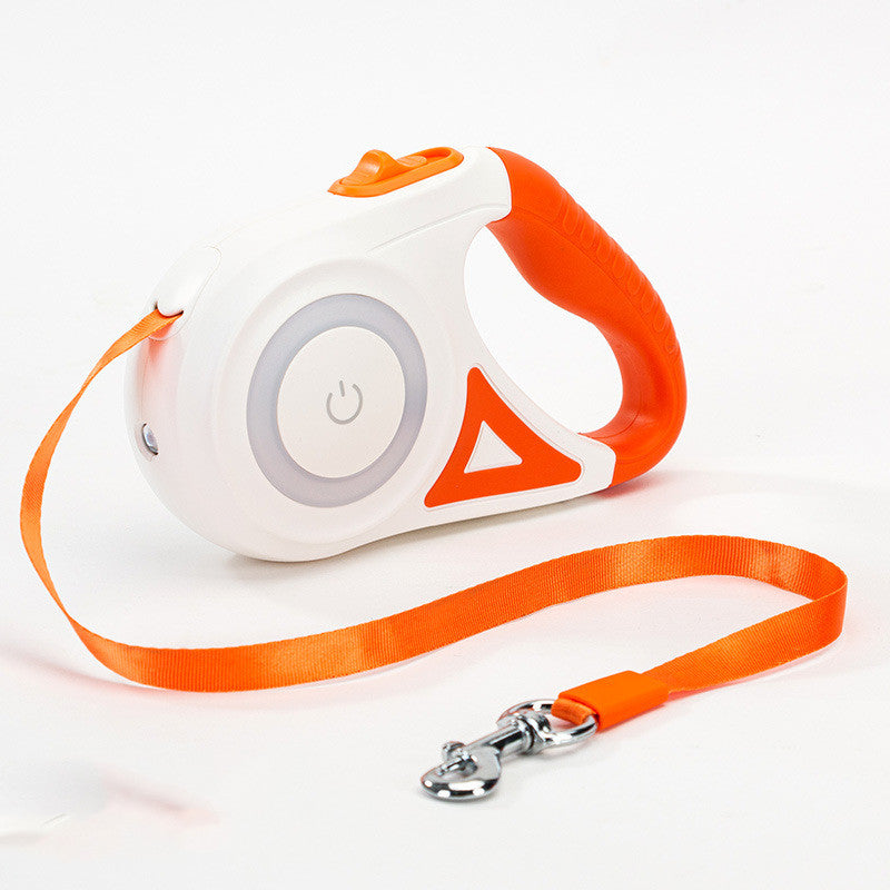 Dog Leash Retractable Leash and Dog Collar Spotlight Automatic Pet