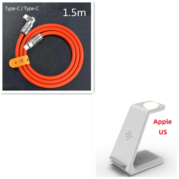 3 In 1 Fast Charging Station Wireless Charger Stand Wireless Quick Charge Dock for Phone Holder