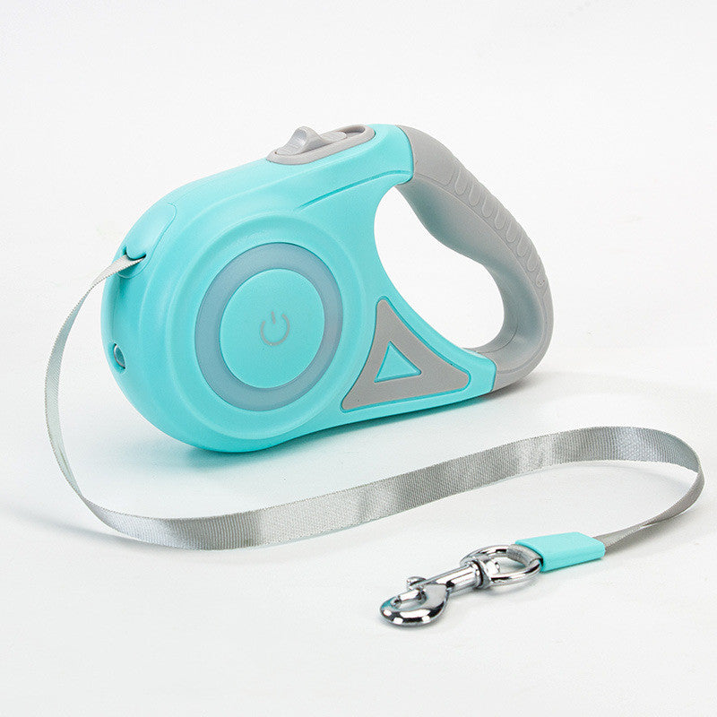 Dog Leash Retractable Leash and Dog Collar Spotlight Automatic Pet