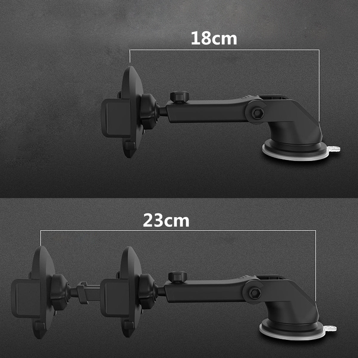 Car Phone Holder Long Rod Telescopic, Car Dashboard Suction Cup Type