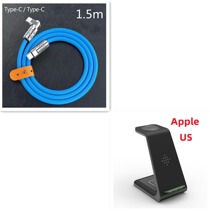 3 In 1 Fast Charging Station Wireless Charger Stand Wireless Quick Charge Dock for Phone Holder