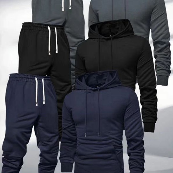Light Board All-matching Hooded Sweatshirt And Sweatpants Leisure Sports Suit