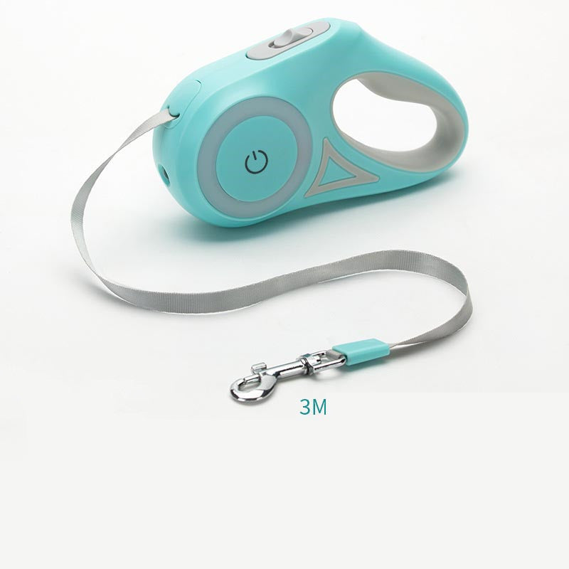 Dog Leash Retractable Leash and Dog Collar Spotlight Automatic Pet