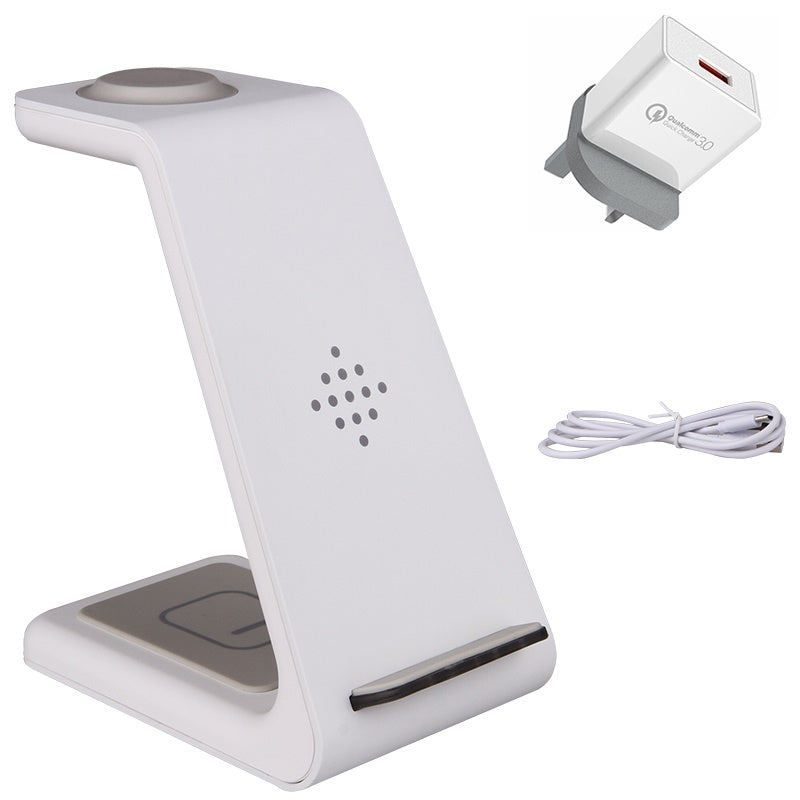 3 In 1 Fast Charging Station Wireless Charger Stand Wireless Quick Charge Dock for Phone Holder